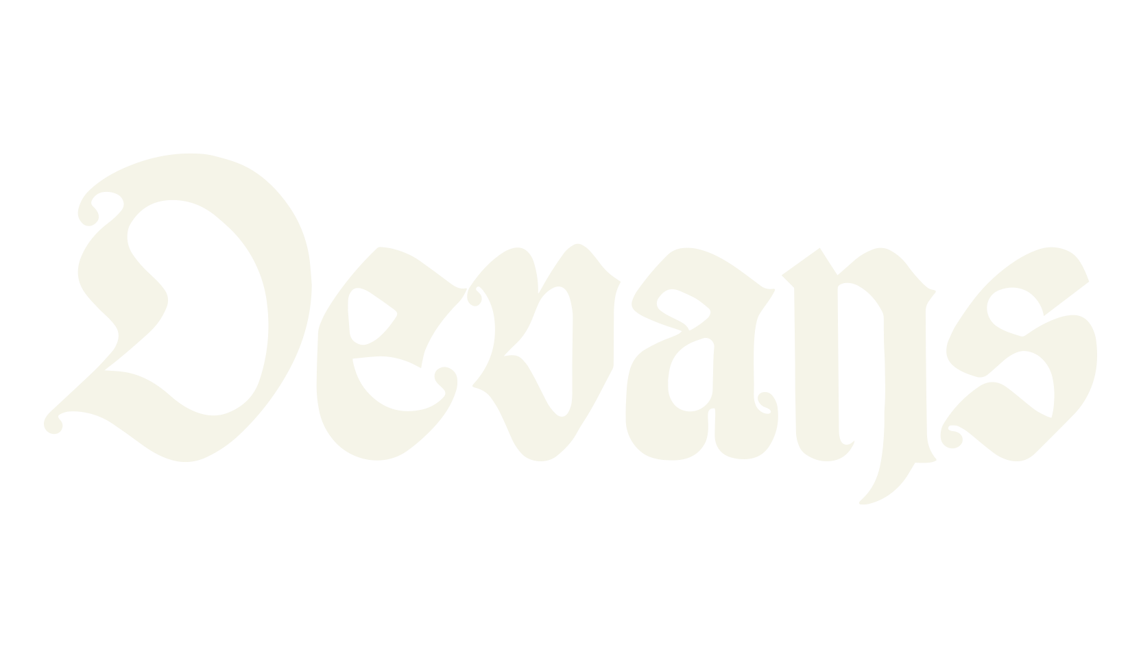 Devans, tattoo font preview