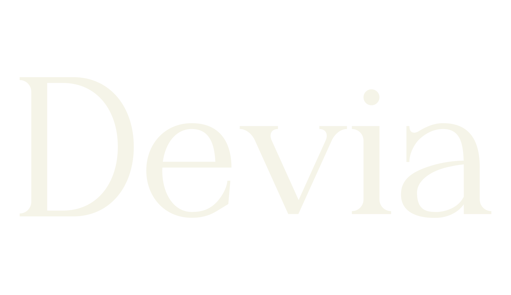 Devia, magazine font preview