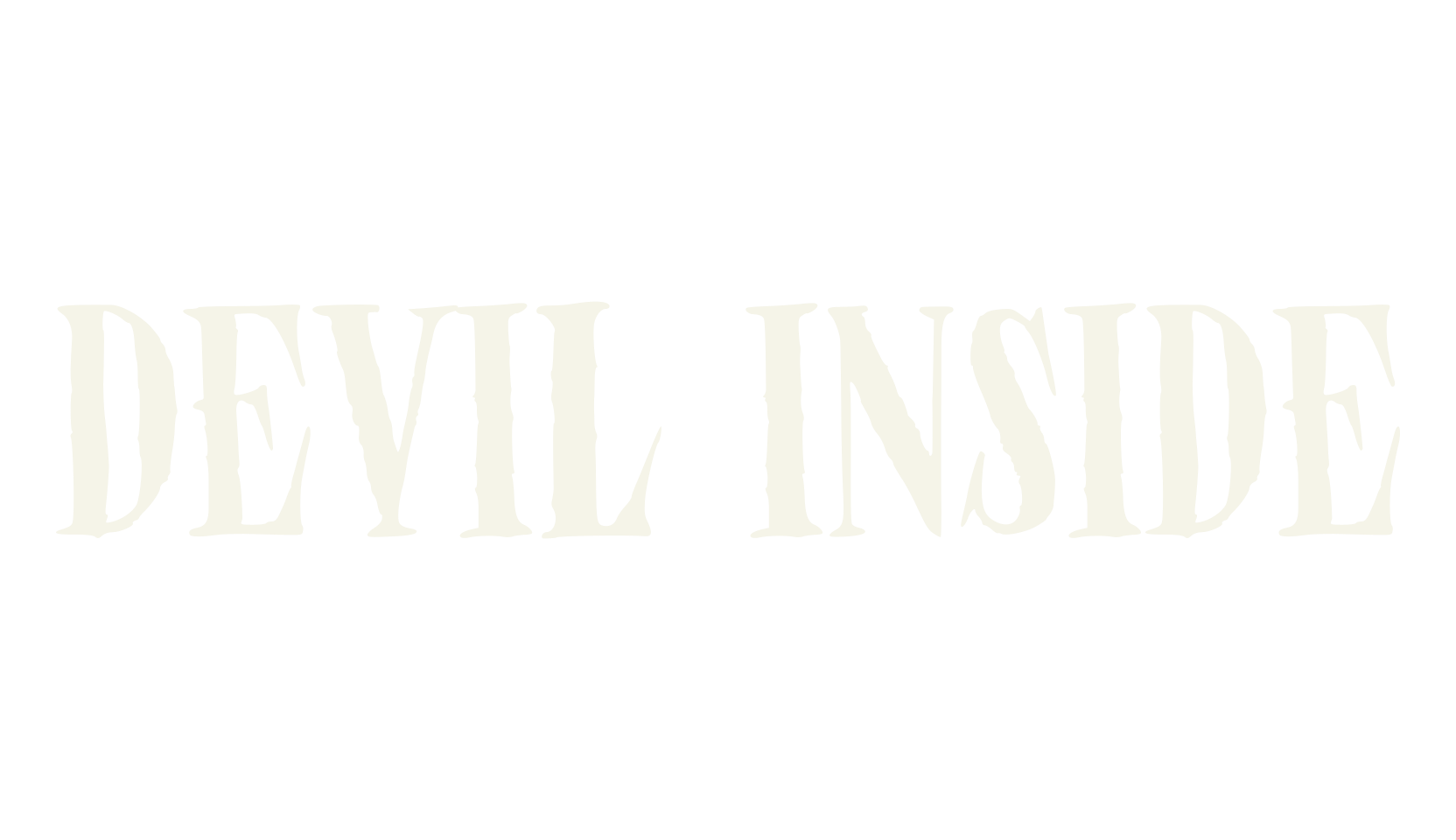 Devil Inside, display market font preview