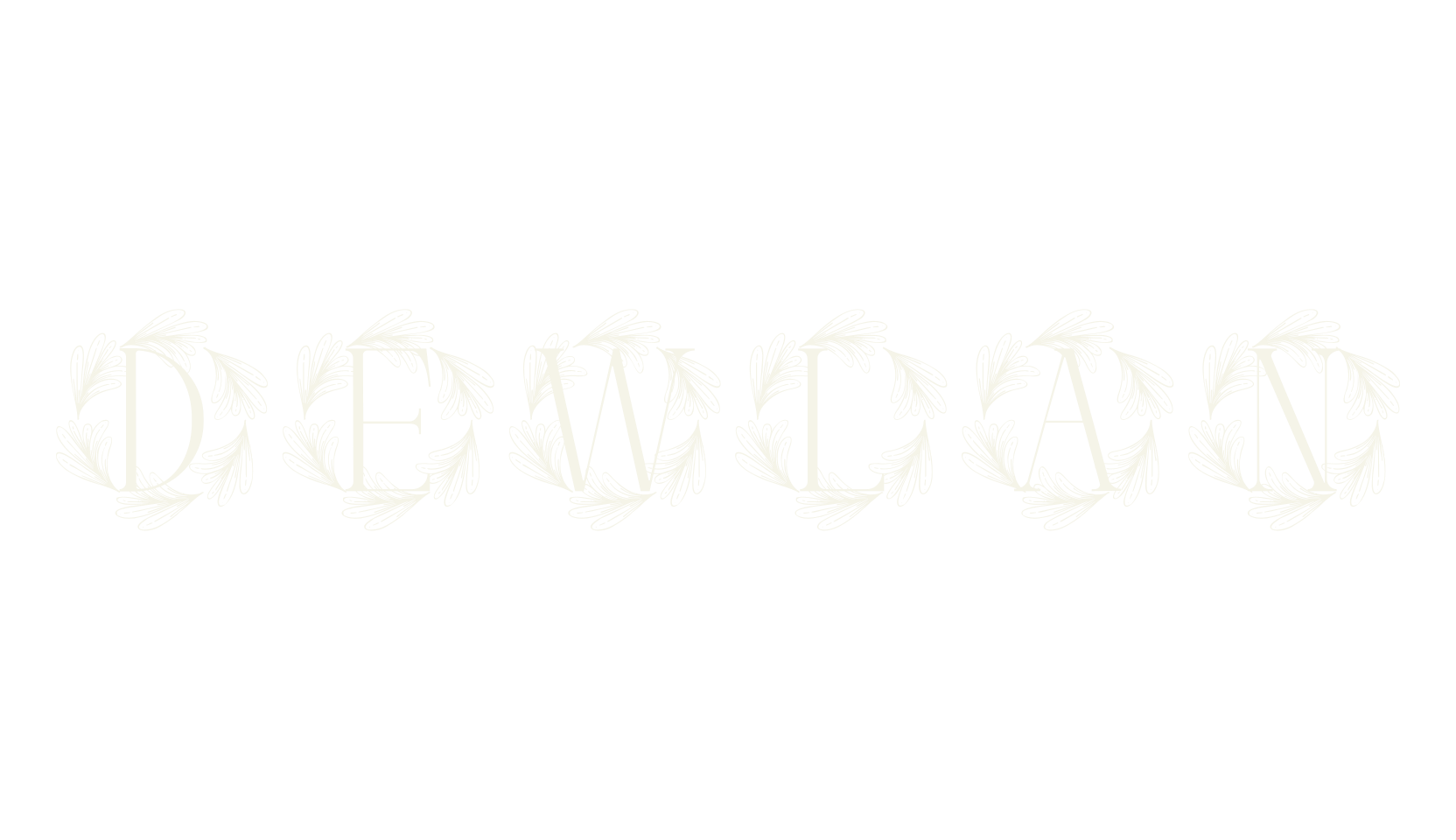 Dewlan, monogram font preview