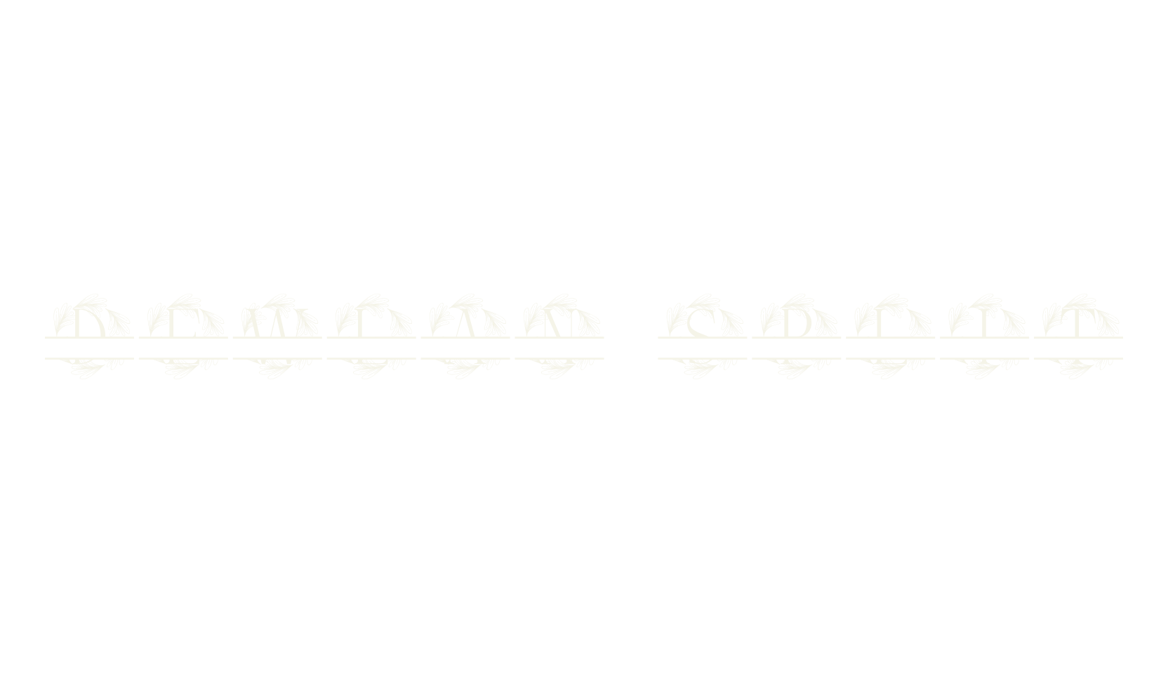Dewlan Split, decorative font preview