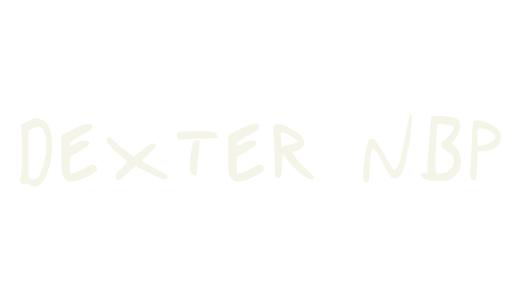 Dexter NBP, handwriting font preview