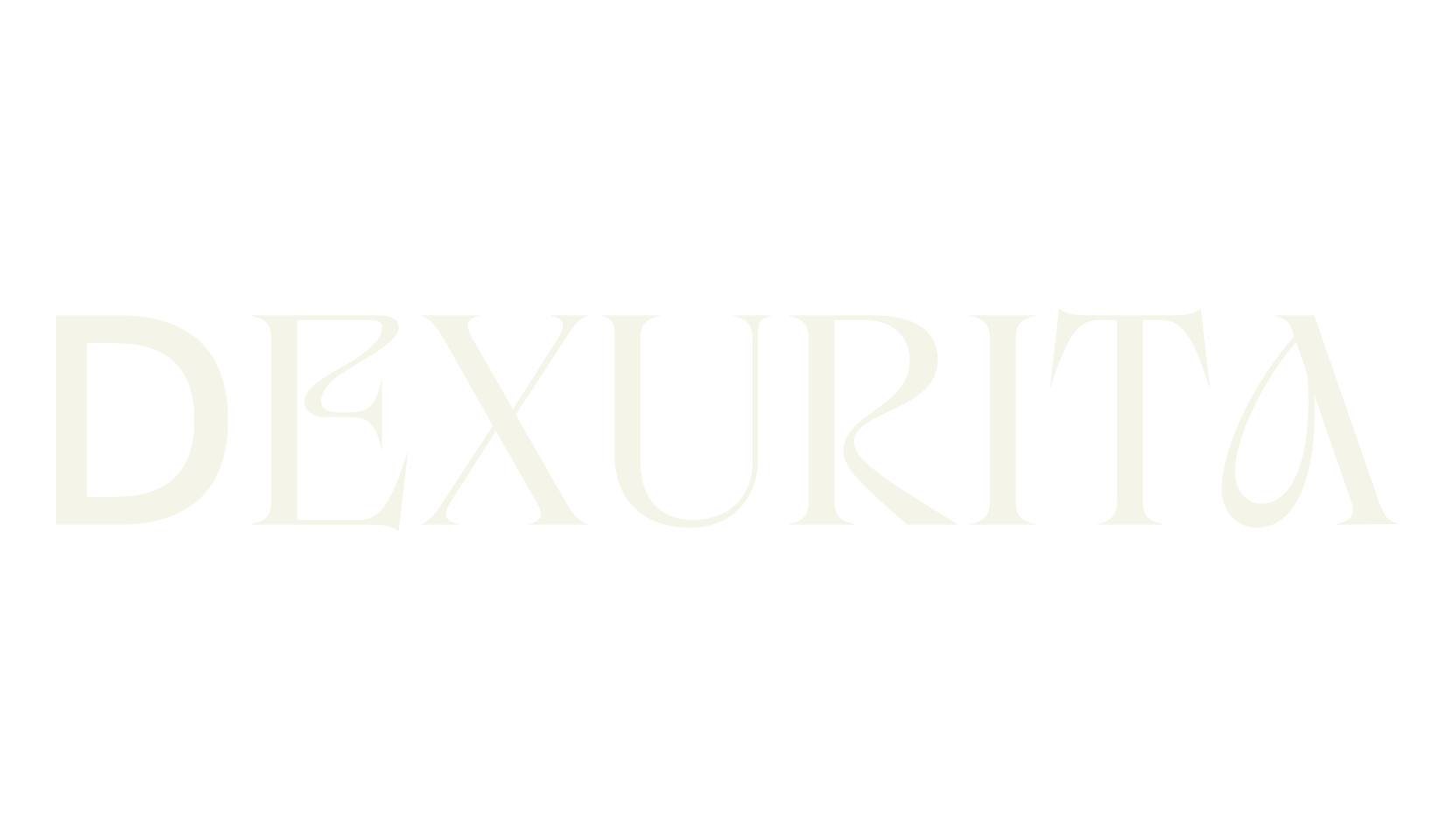 Dexurita, typography font preview