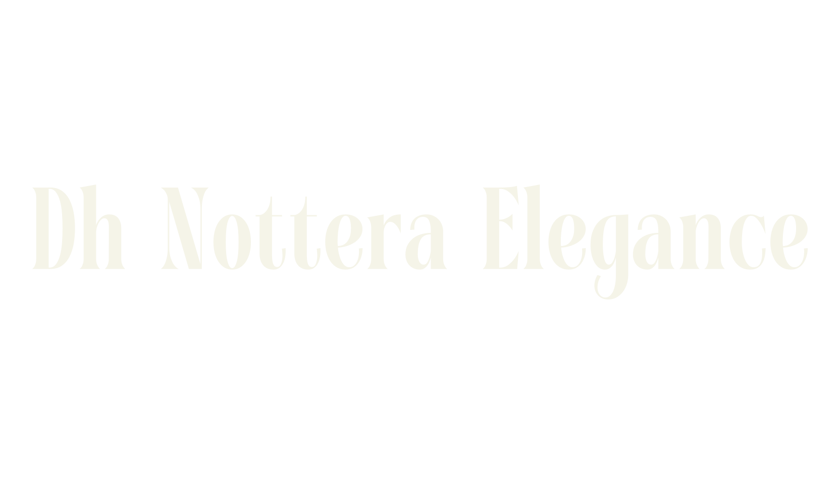 Dh Nottera Elegance, typography font preview