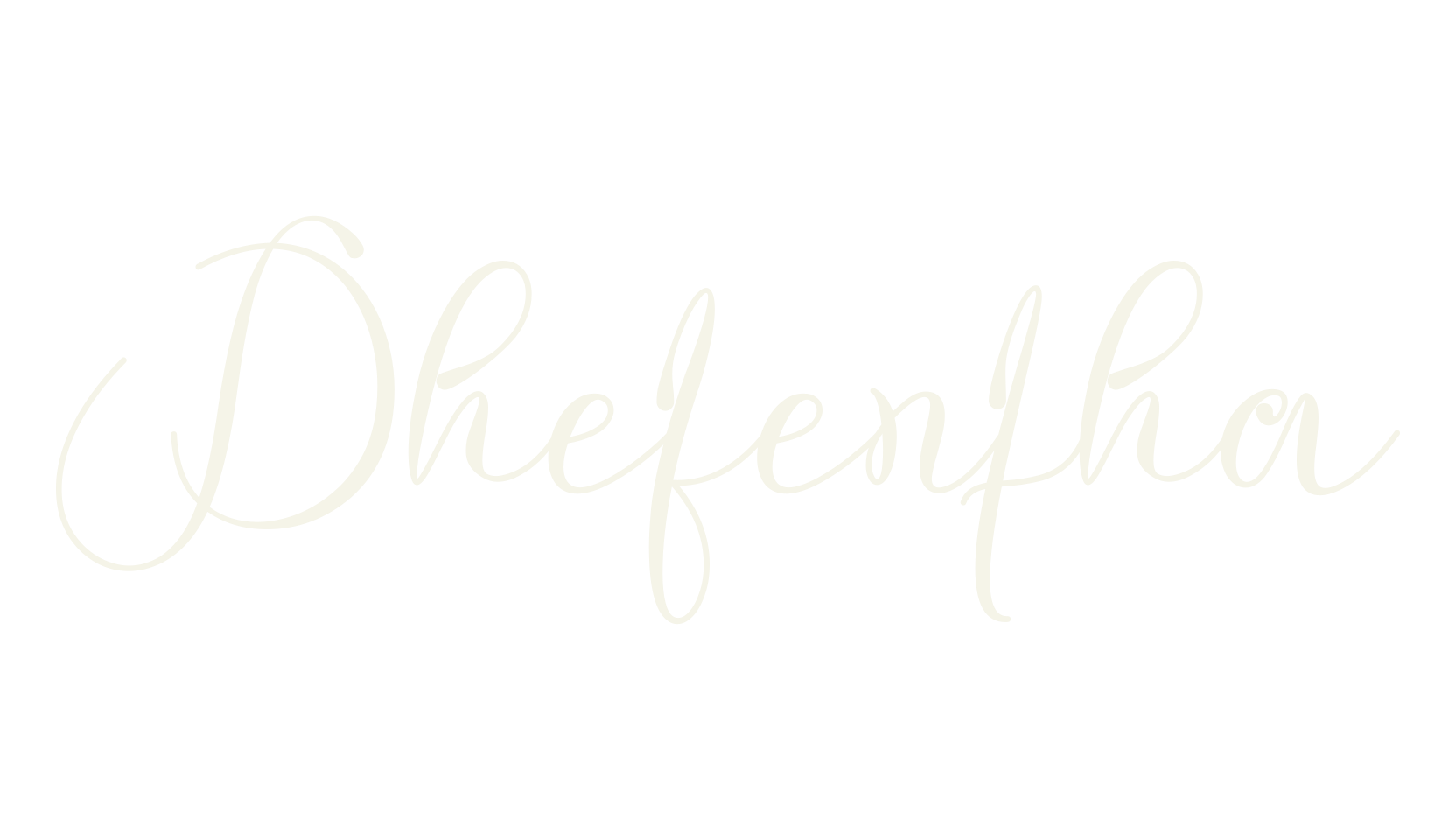 Dhefentha, calligraphy font preview