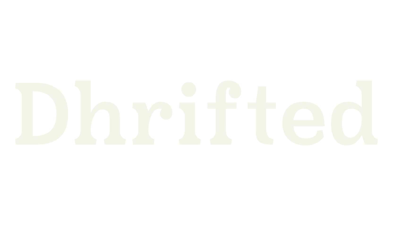 Dhrifted, serif font preview