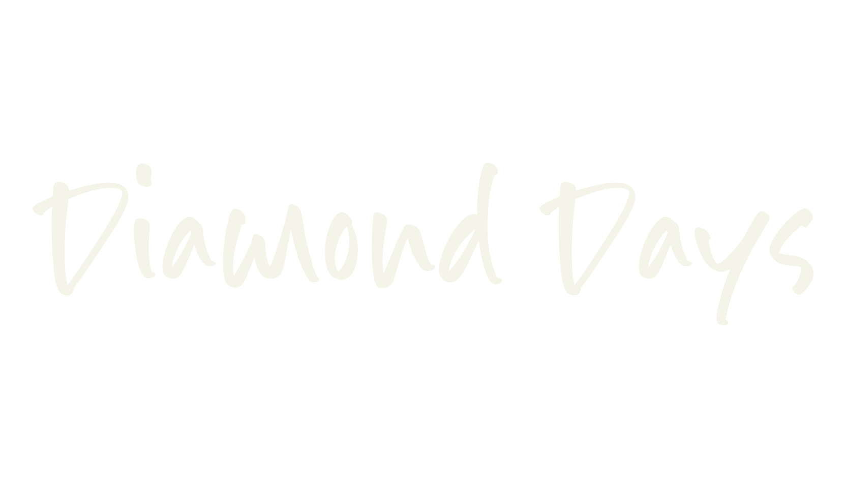 Diamond Days, script font preview