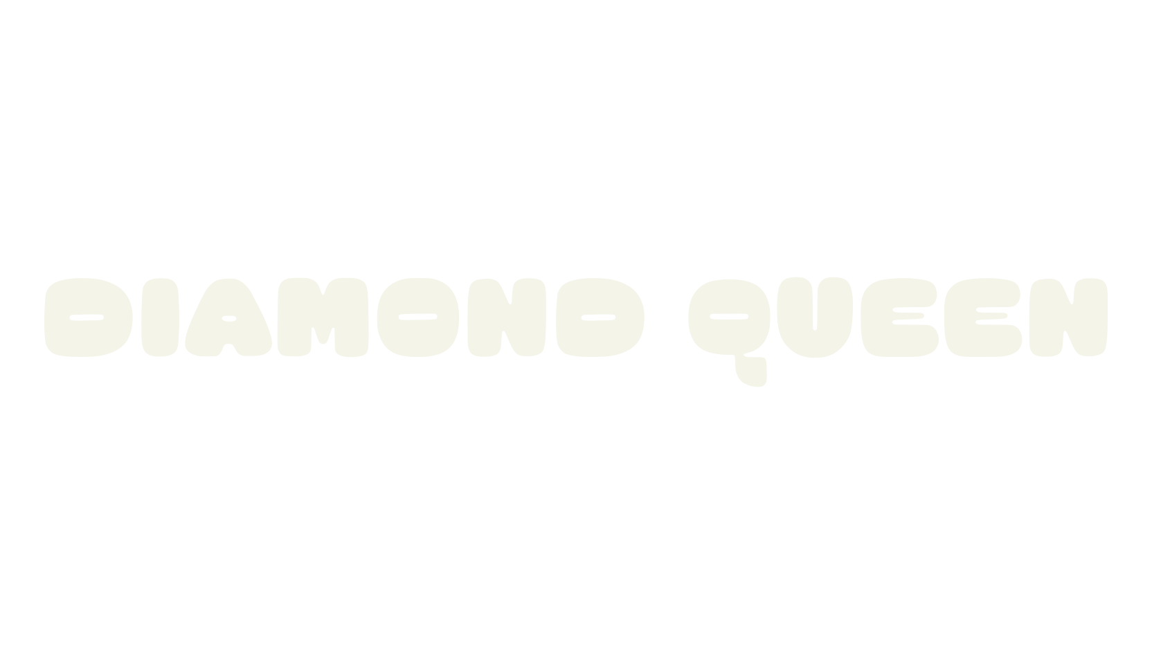 Diamond Queen, 1990s font preview