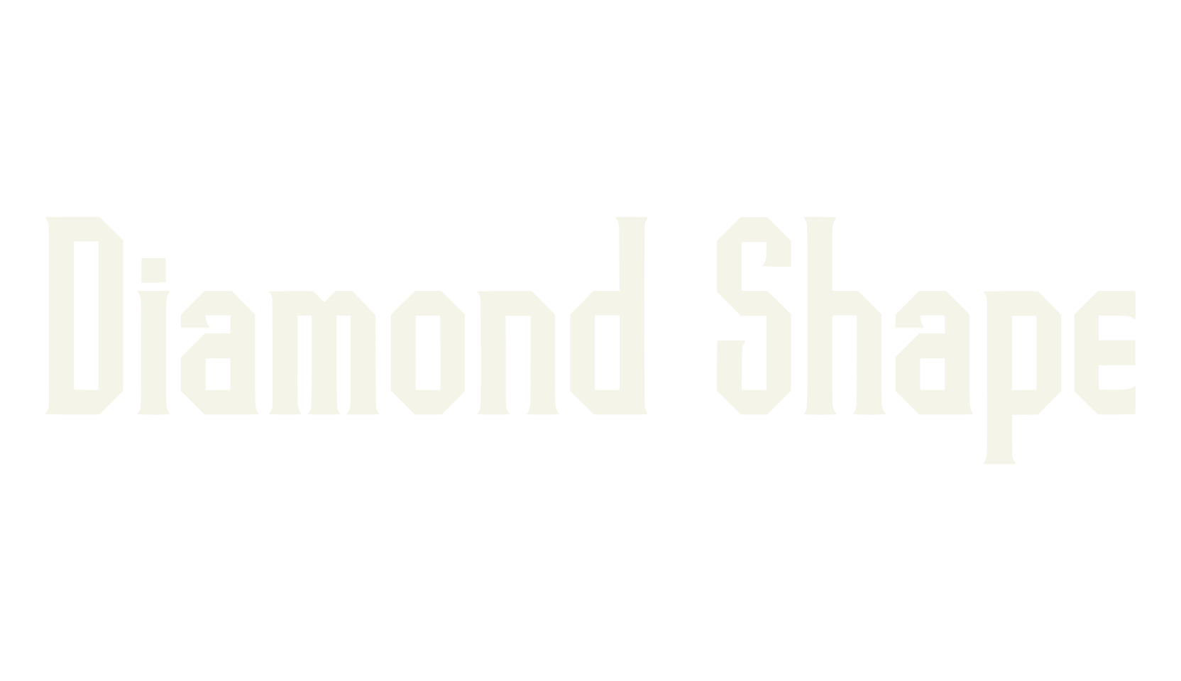 Diamond Shape, gothic font preview