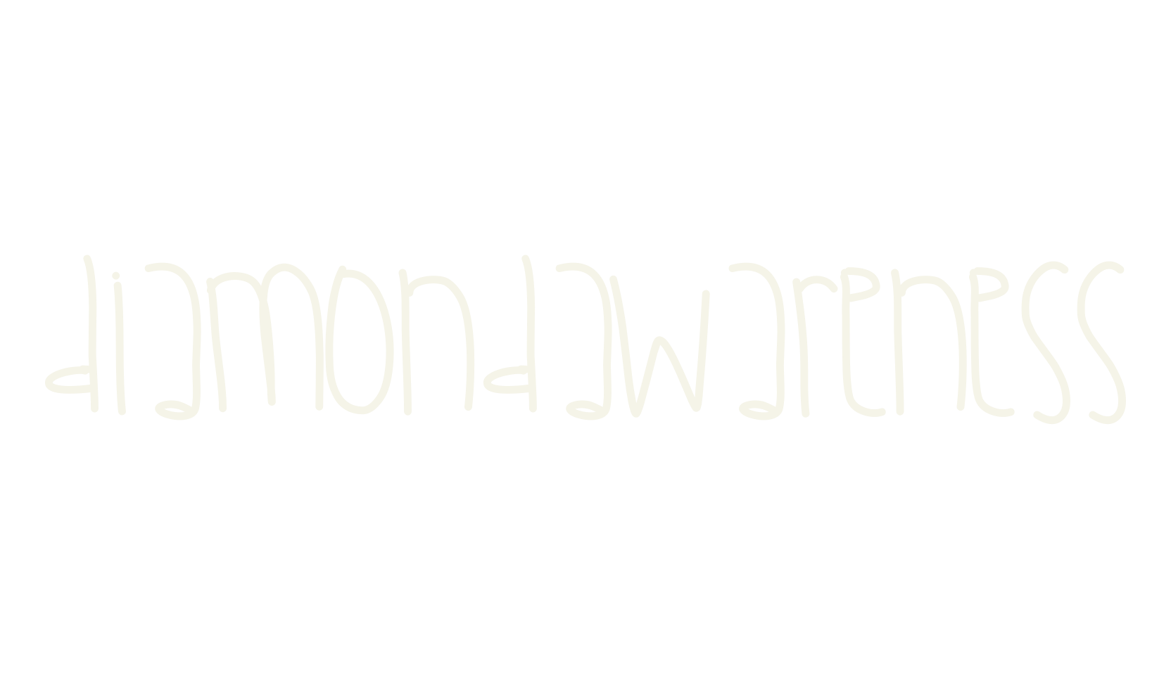 DiamondAwareness, handwritten font preview