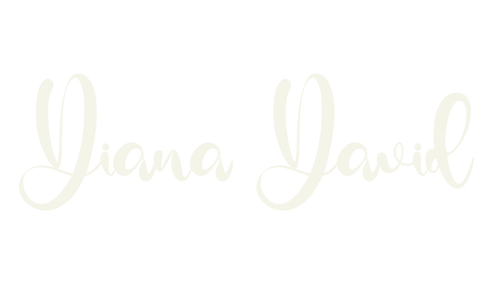 Diana David, fashion sign font preview