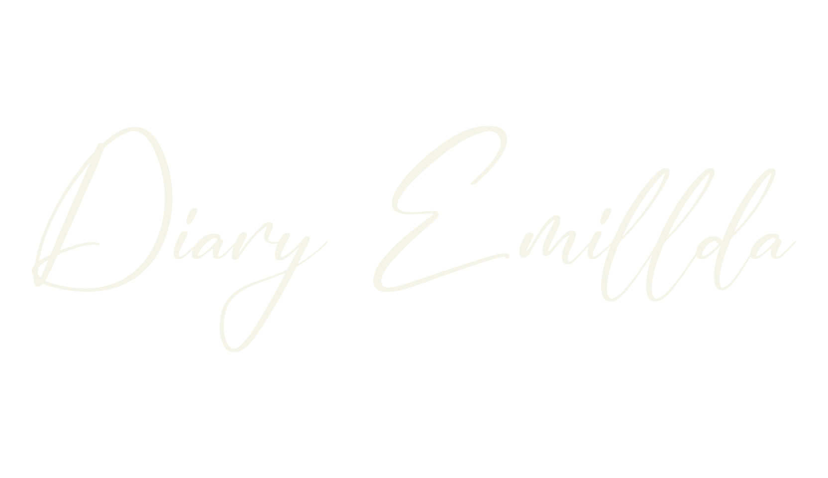 Diary Emillda, script font preview