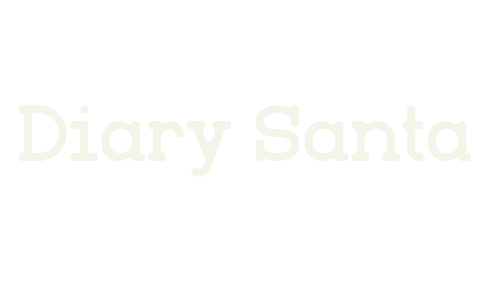 Diary Santa, serif font preview