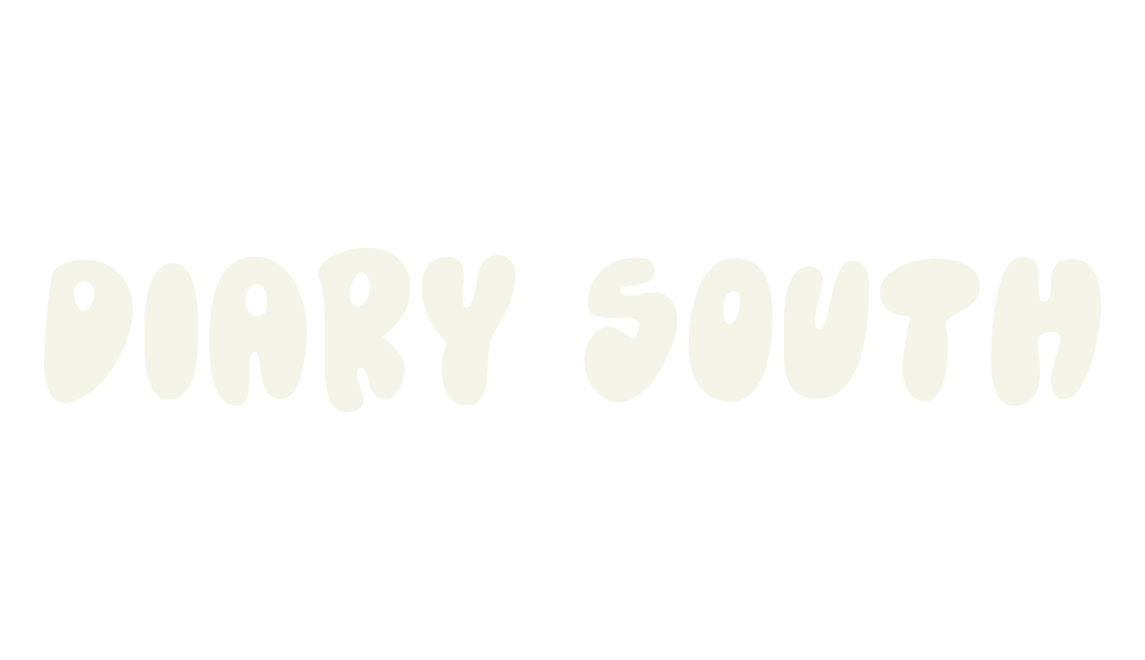Diary South, cartoon font preview