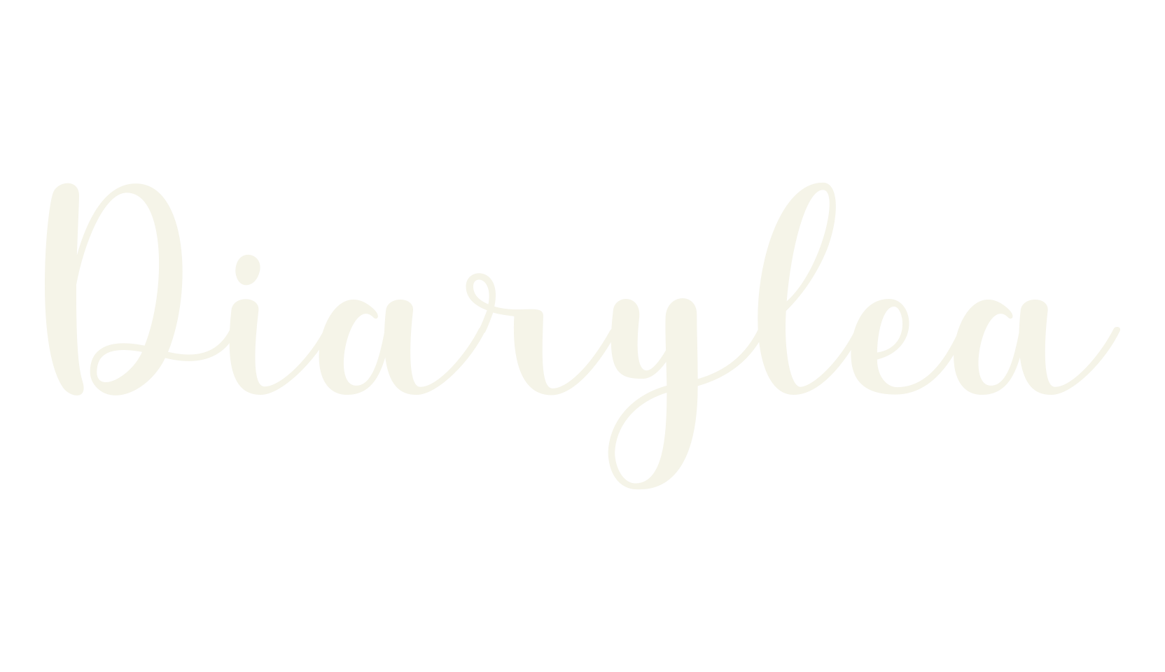Diarylea, cursive font preview