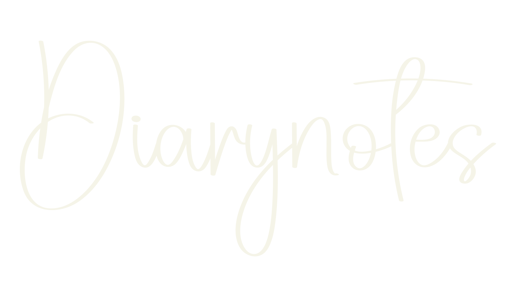 Diarynotes, calligraphy font preview