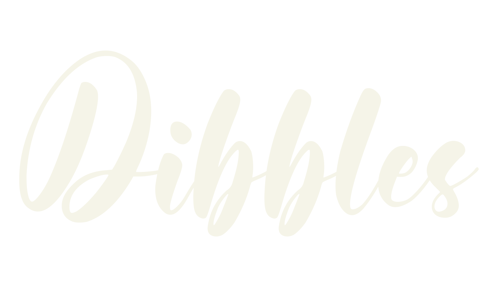 Dibbles, calligraphy font preview