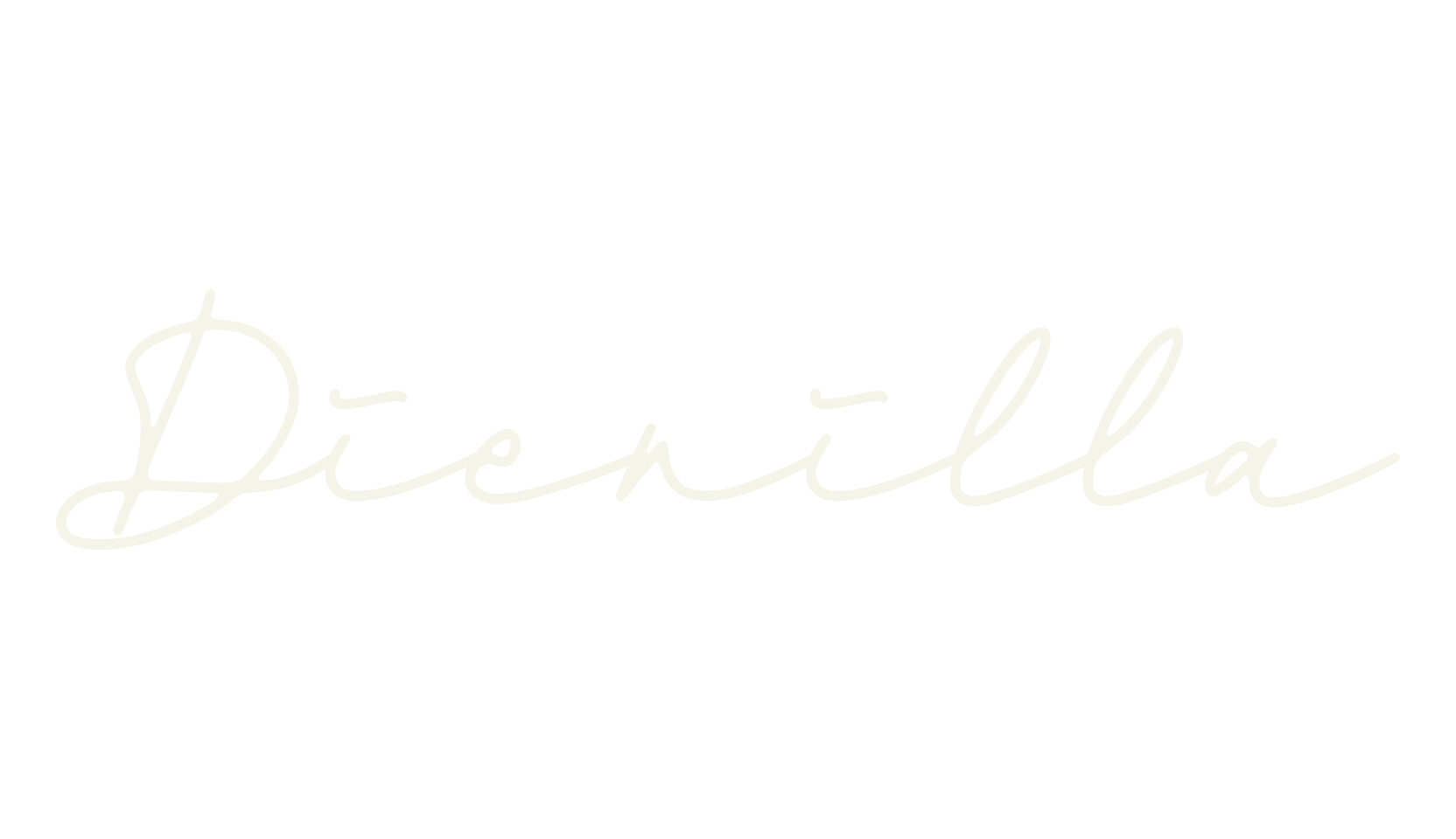 Dienilla, calligraphy font preview