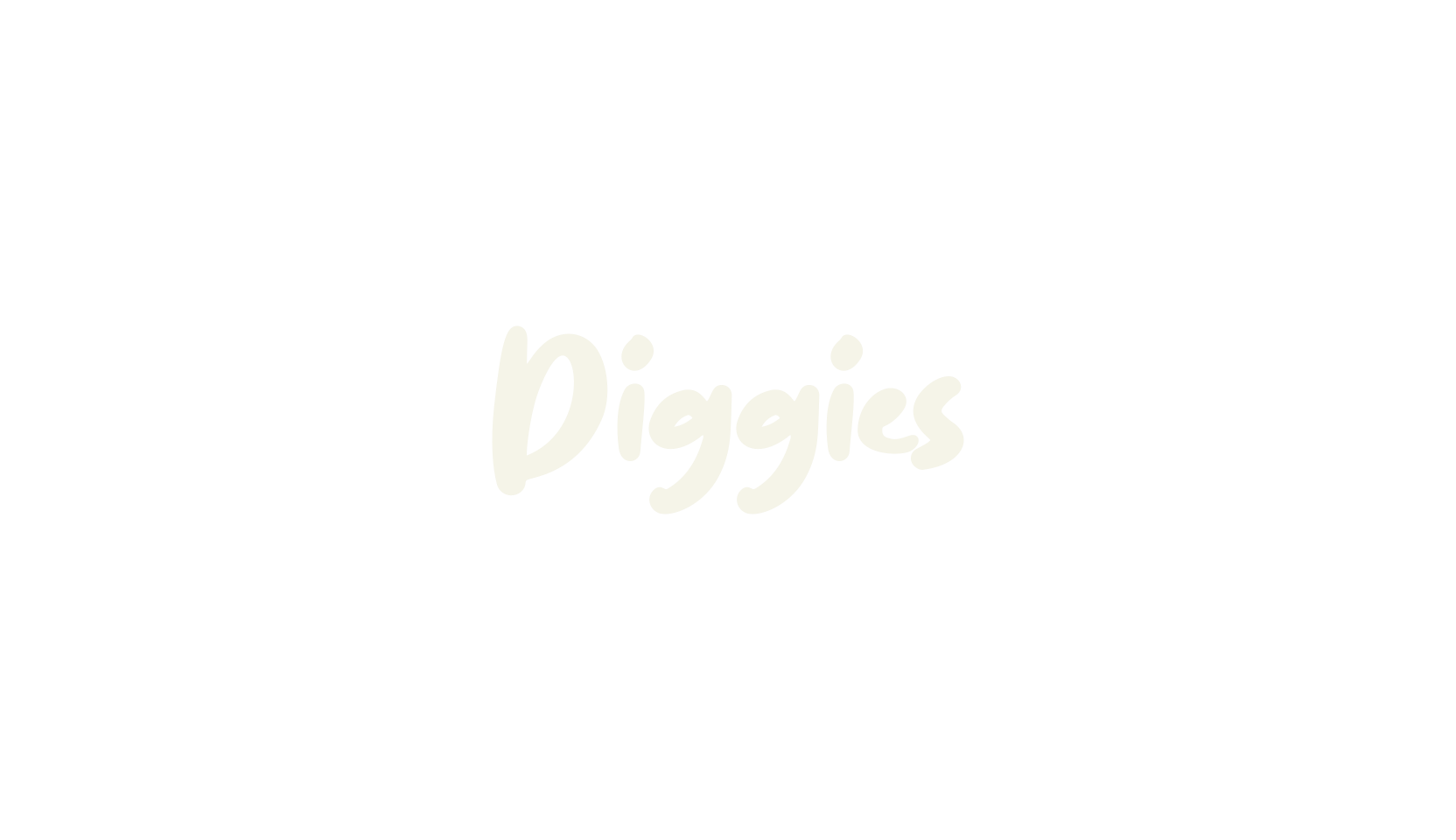 Diggies, hand drawn font preview