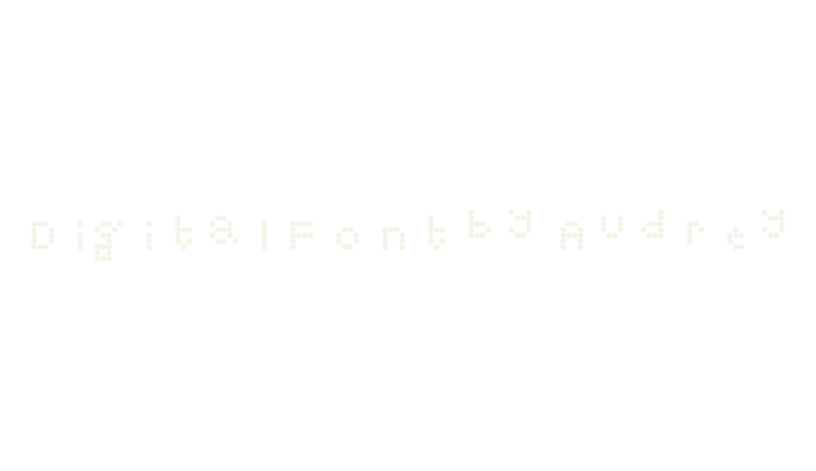 Digital Font by Audrey, digital font preview