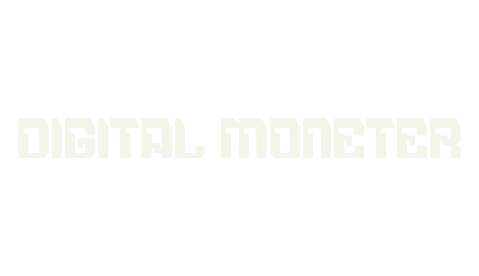 DIGITAL MONETER, futuristic font preview