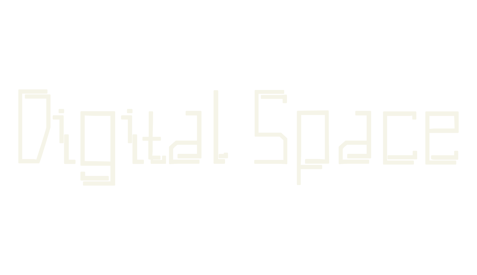 Digital Space, digital font preview