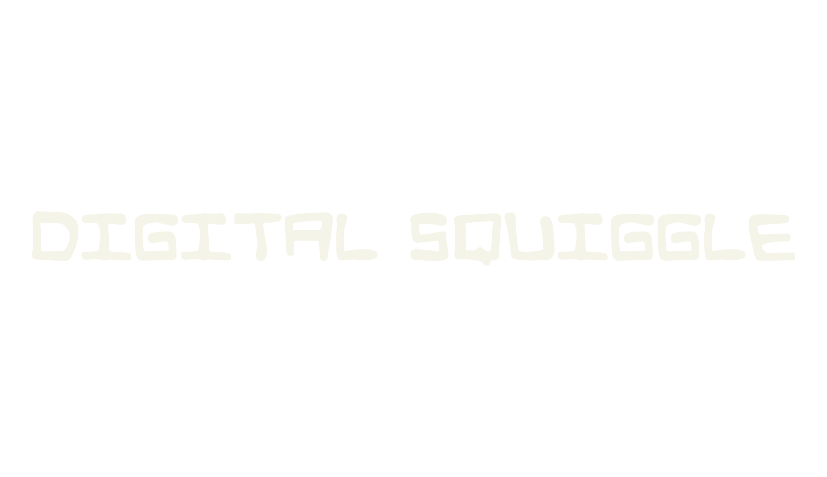 Digital Squiggle, digital font preview