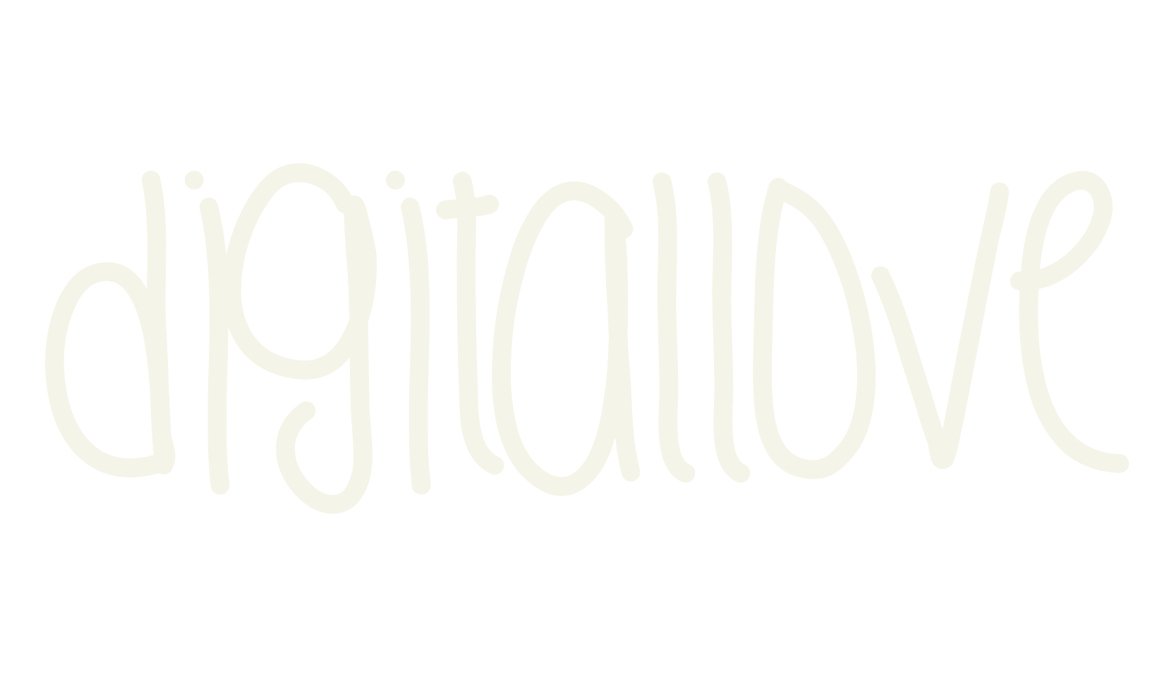 DigitalLove, handwritten font preview