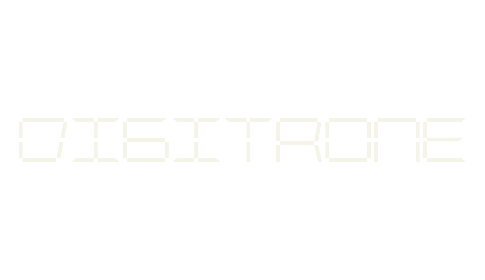 Digitrone, tech font preview