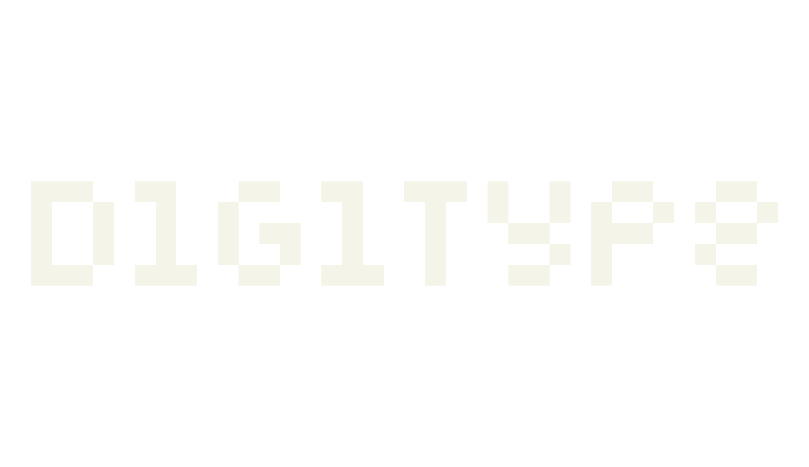Digitype, pixel font preview