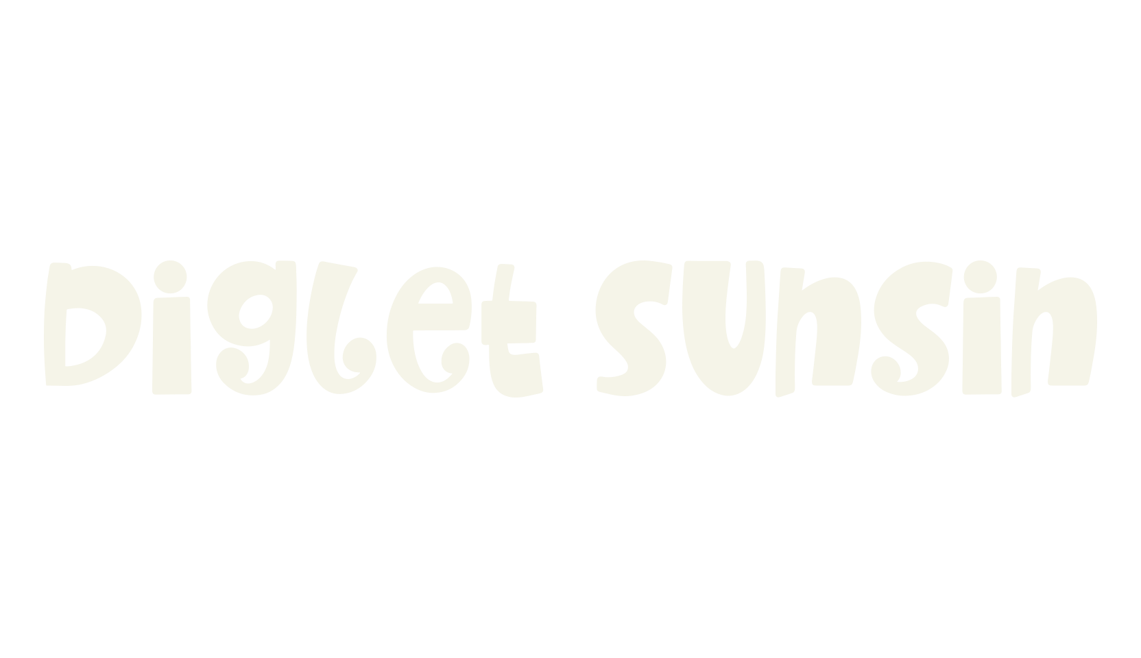 Diglet Sunsin, whimsical font preview