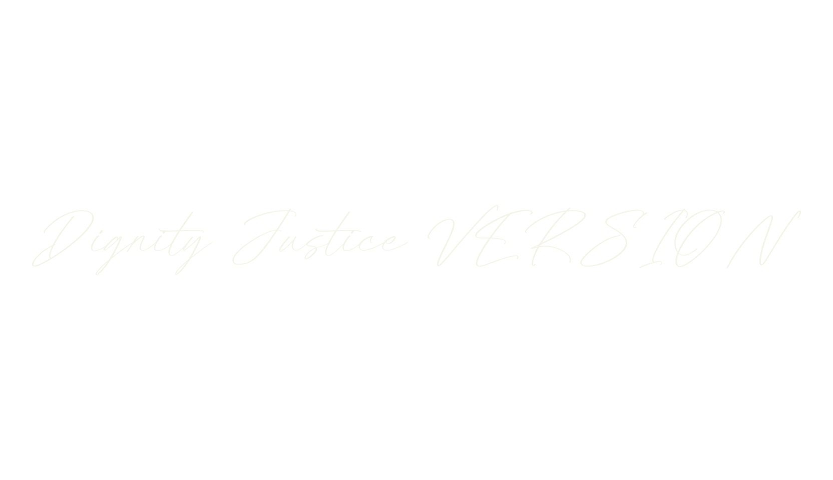 Dignity Justice VERSION, script font preview