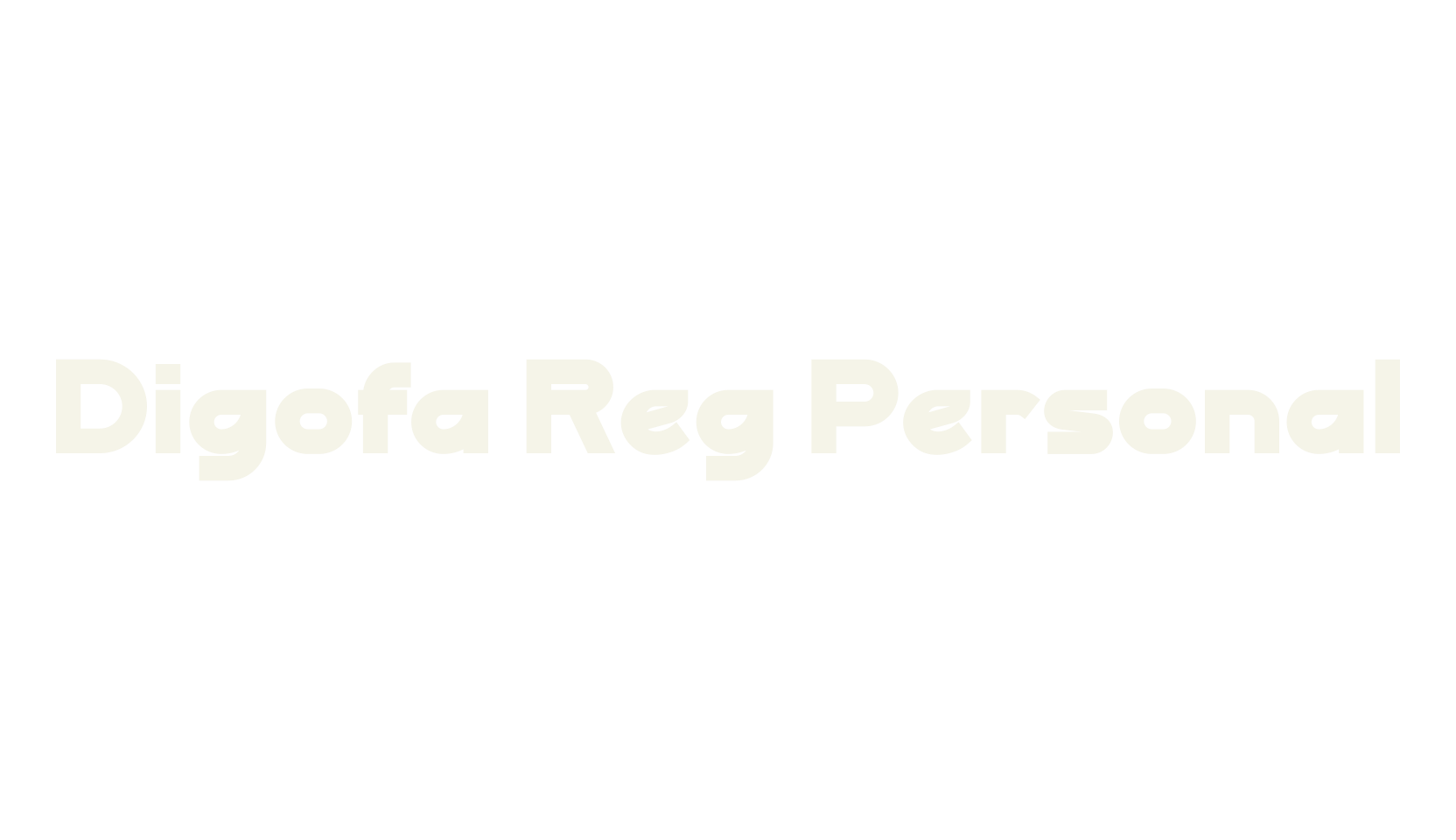 Digofa Reg Personal, sans serif font preview
