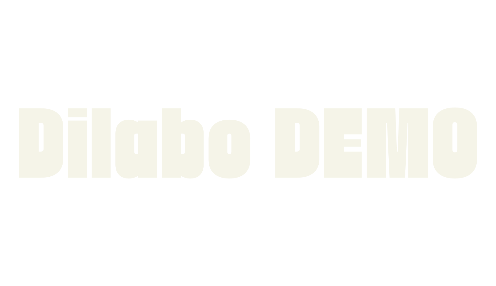 Dilabo DEMO, bold font preview