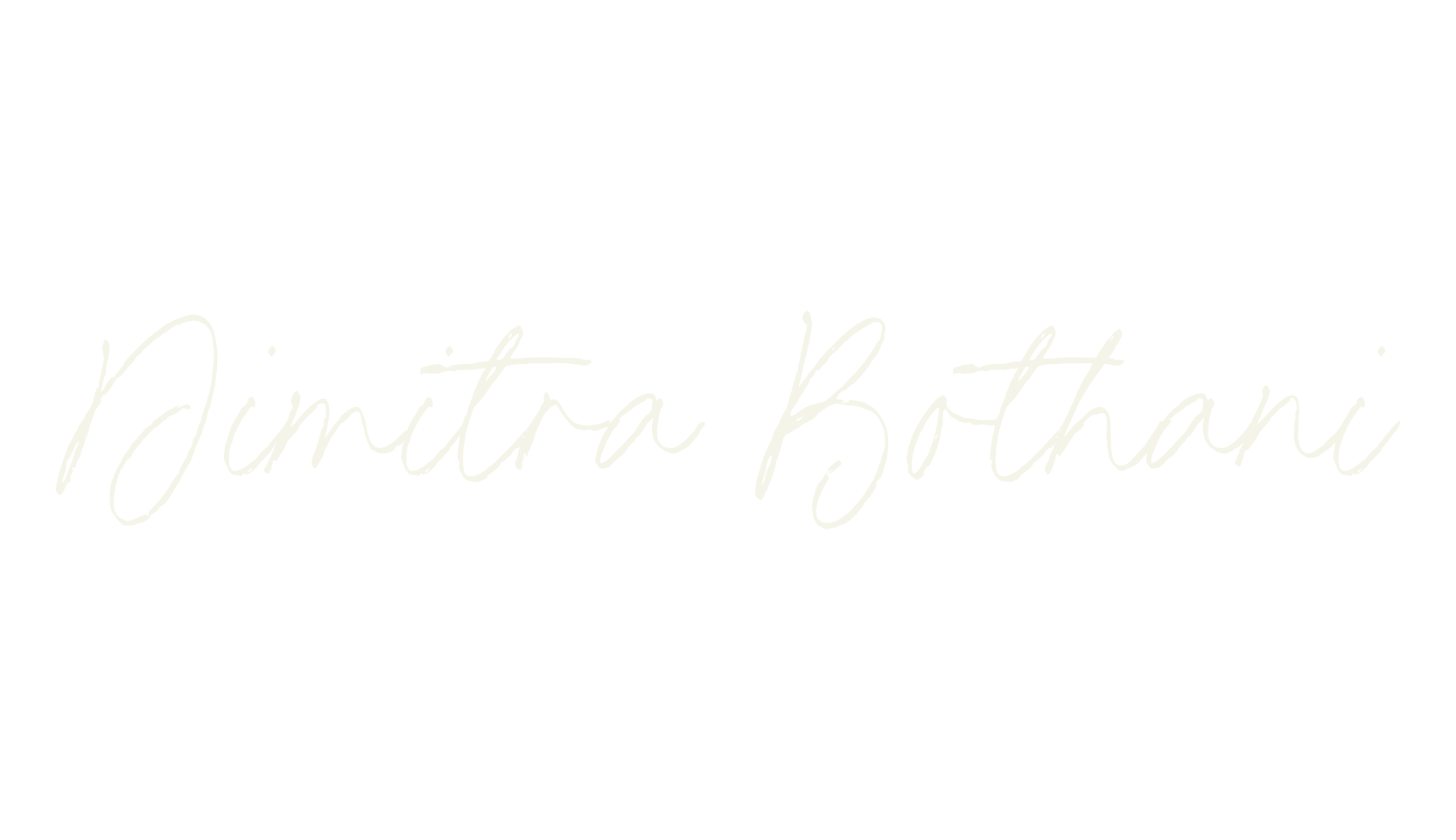 Dimitra Bothani, handwriting font preview