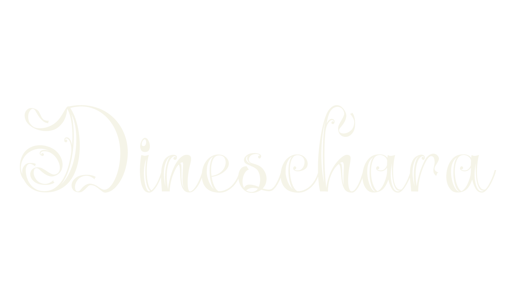 Dineschara, calligraphy font preview