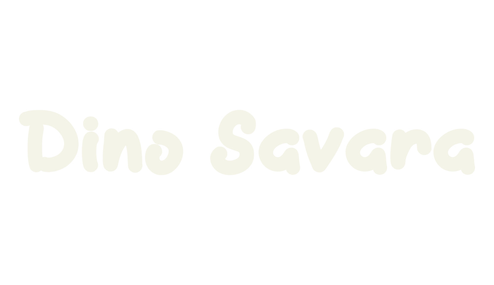 Dino Savara, cartoon font preview