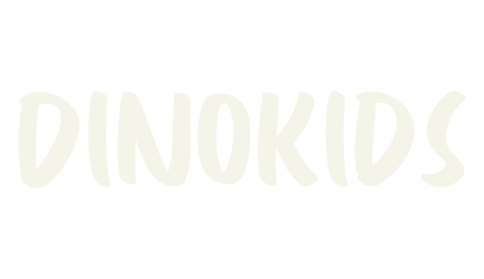Dinokids, handwritten font preview