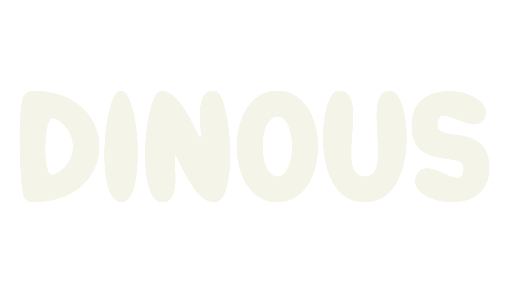 DINOUS, cute font preview