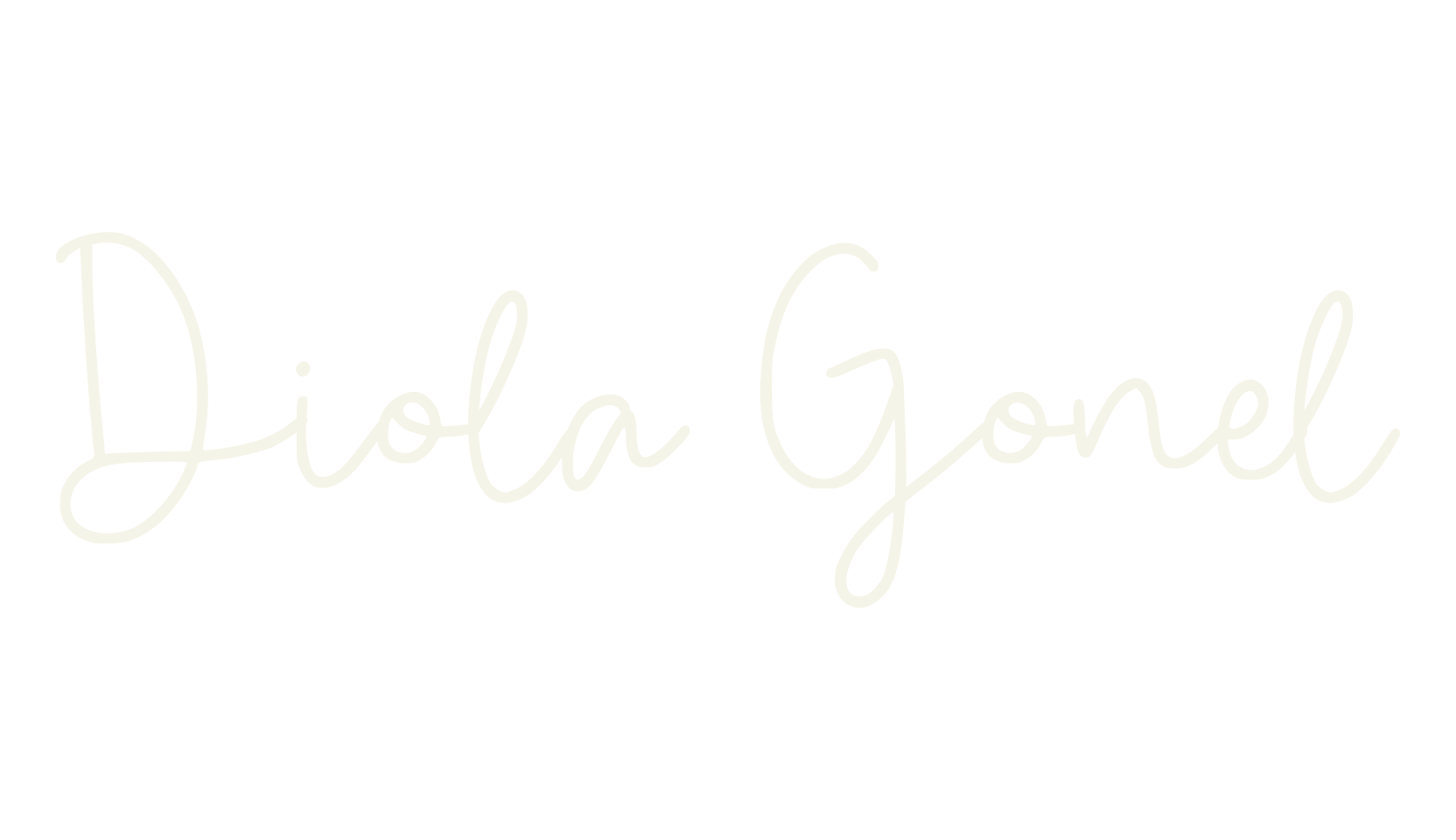 Diola Gonel, cursive font preview