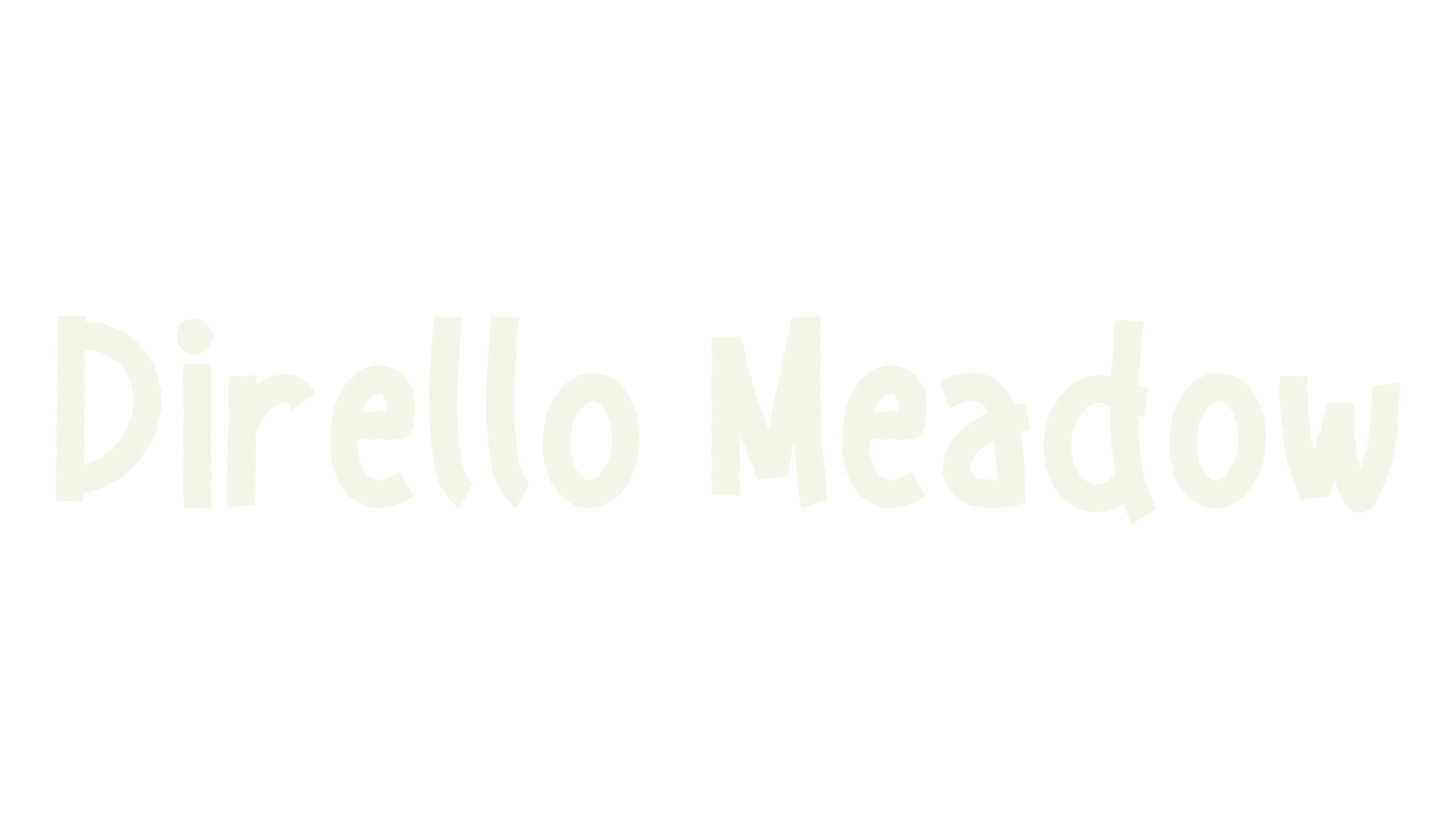 Dirello Meadow, handwriting font preview