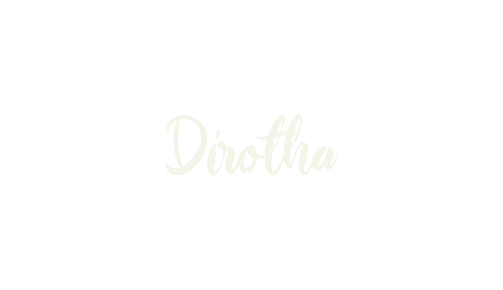 Dirotha, handwriting font preview