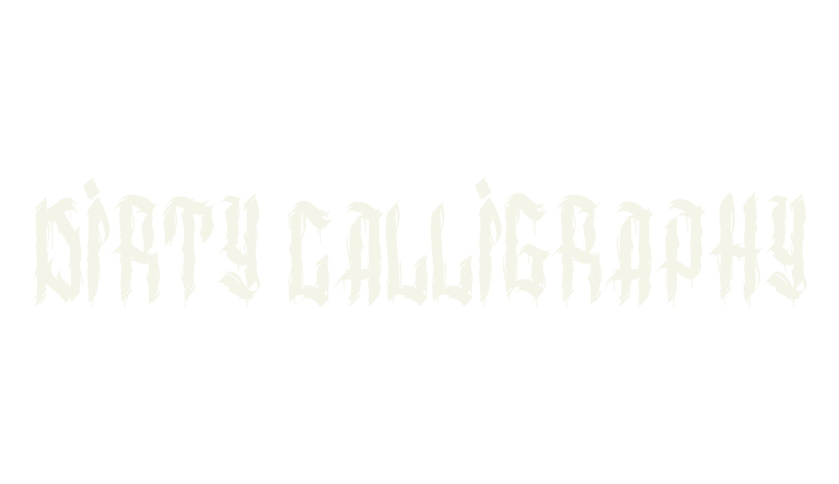 dirty calligraphy, calligraphy font preview
