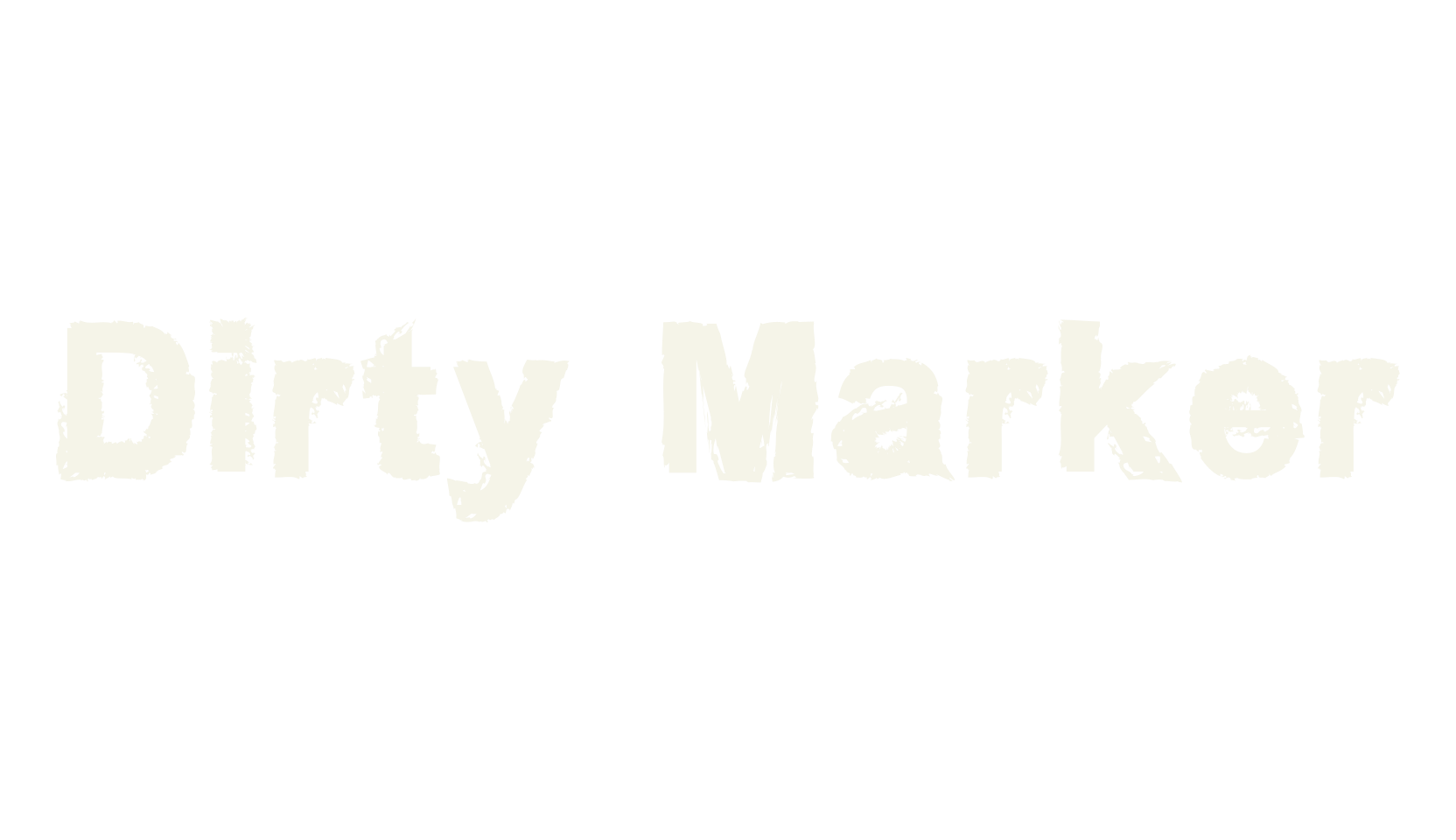 Dirty Marker, marker font preview