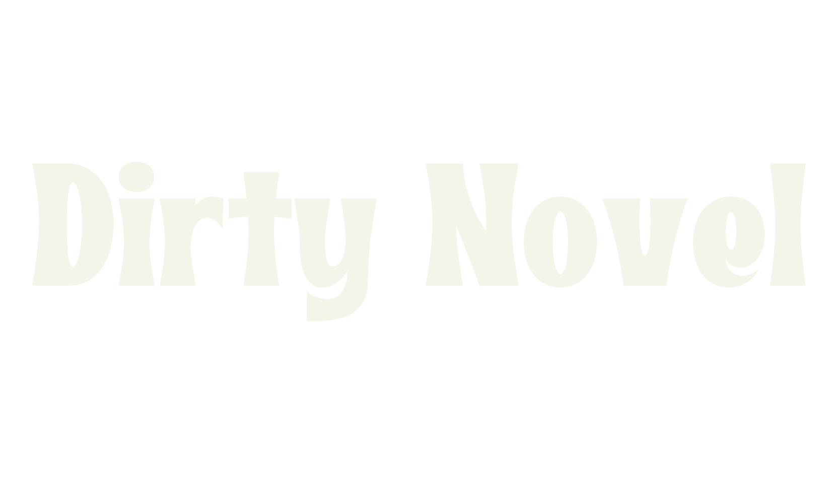Dirty Novel, fancy font preview