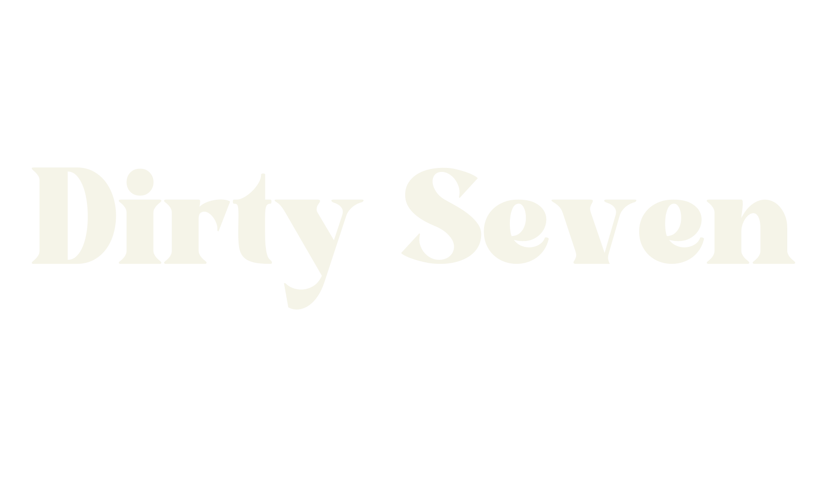 Dirty Seven, bold font preview