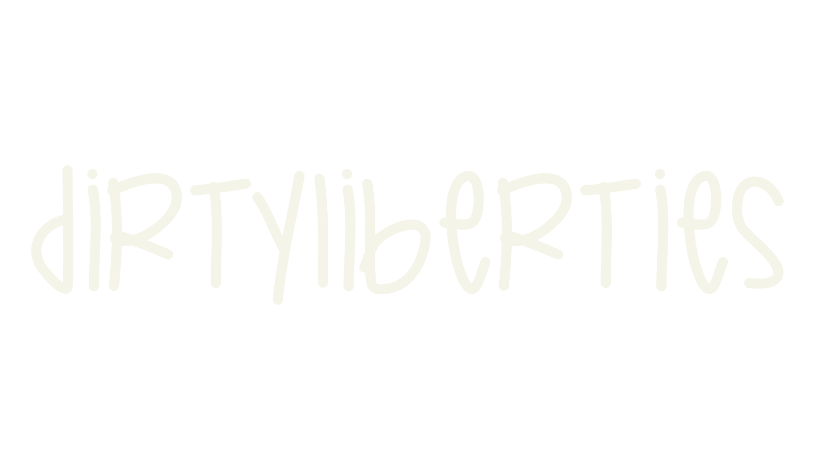 DirtyLiberties, handwritten font preview