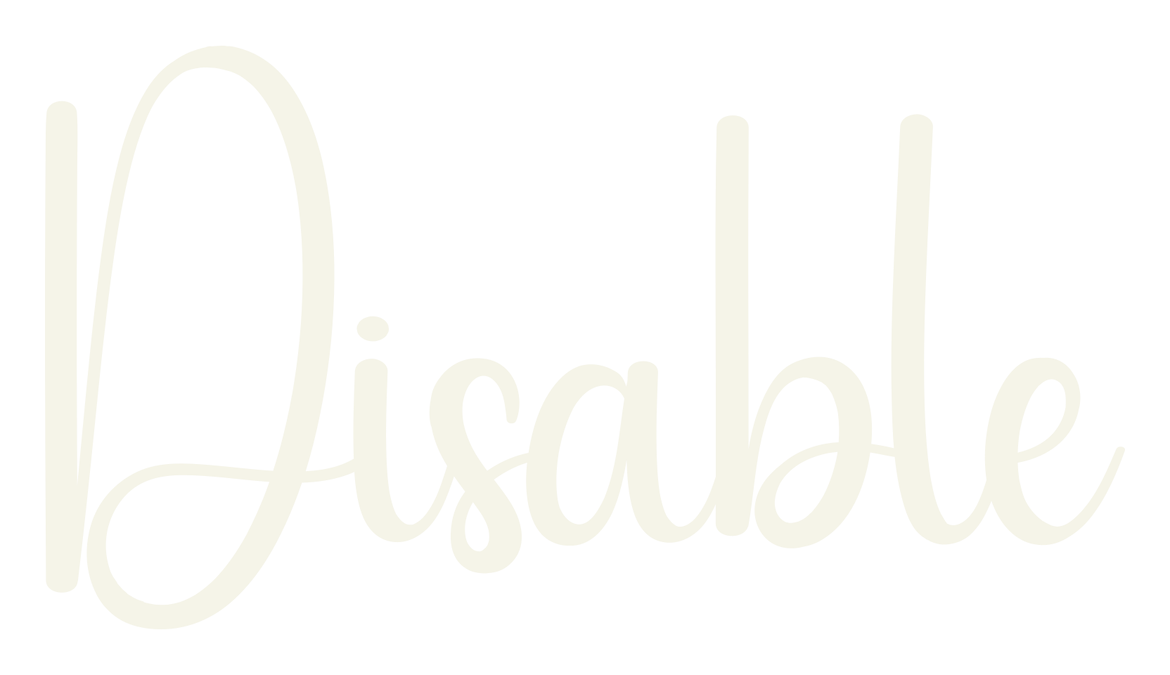 Disable, calligraphy font preview