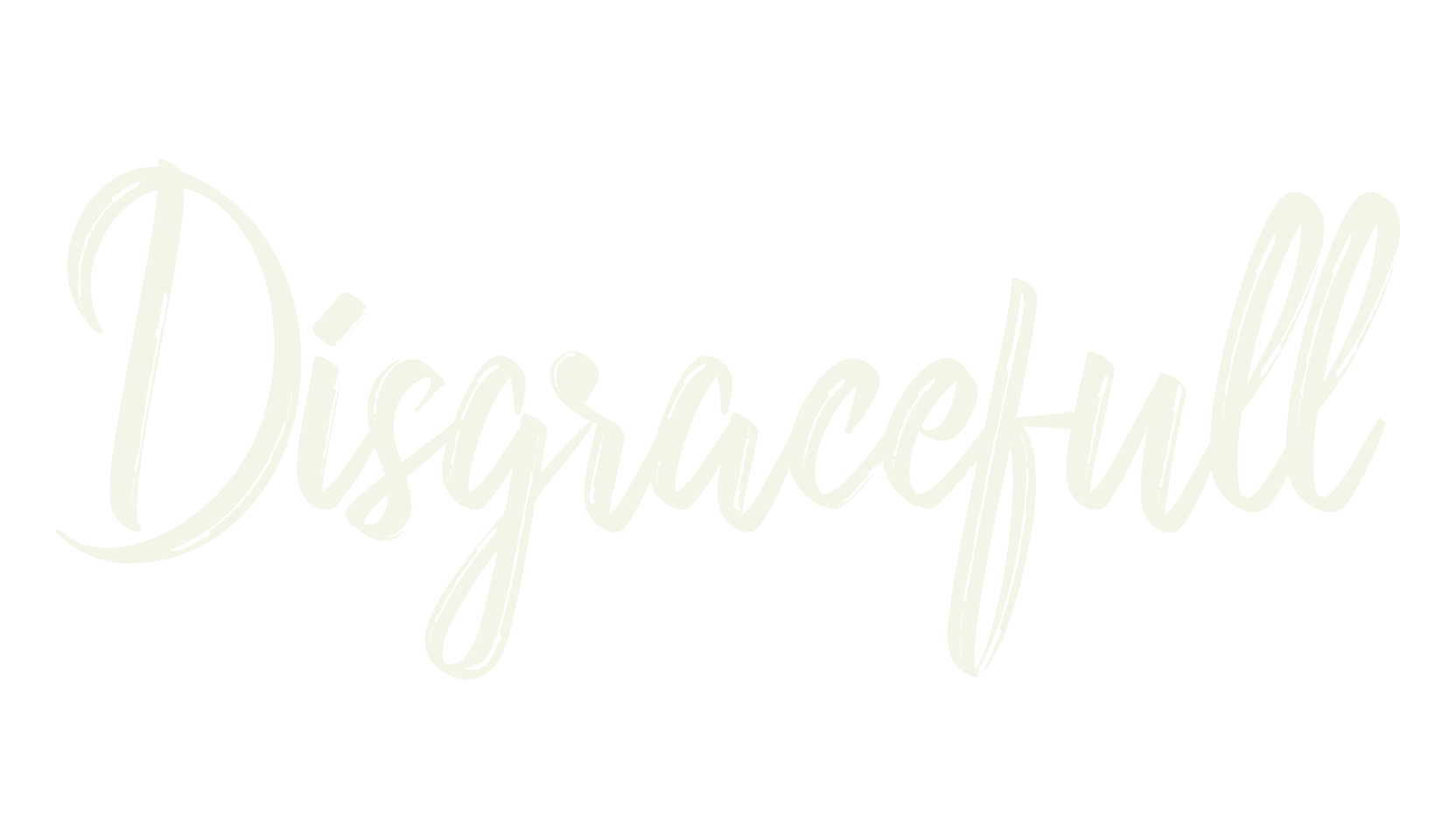 Disgracefull, cafe font preview