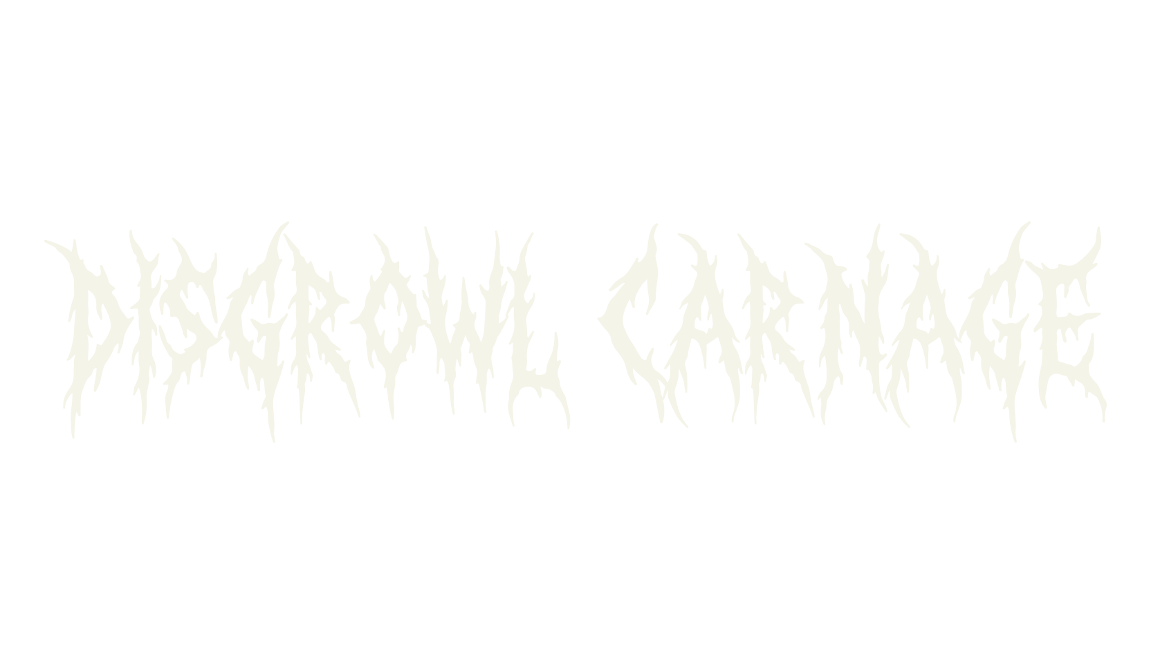 Disgrowl Carnage, death metal font preview